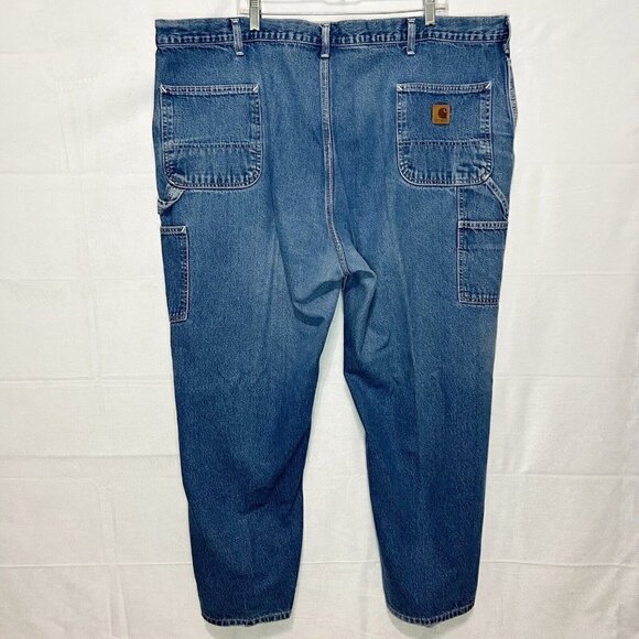 Carhartt B13-DST Tag Sz 48x30 Dungaree Fit Mens Carpenter Jeans 100% Cotton - Picture 7 of 13